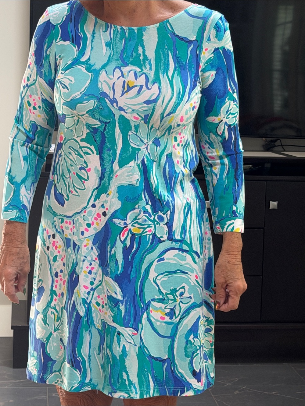 Lilly Pulitzer Floral Tank in Teal, Navy, Pink